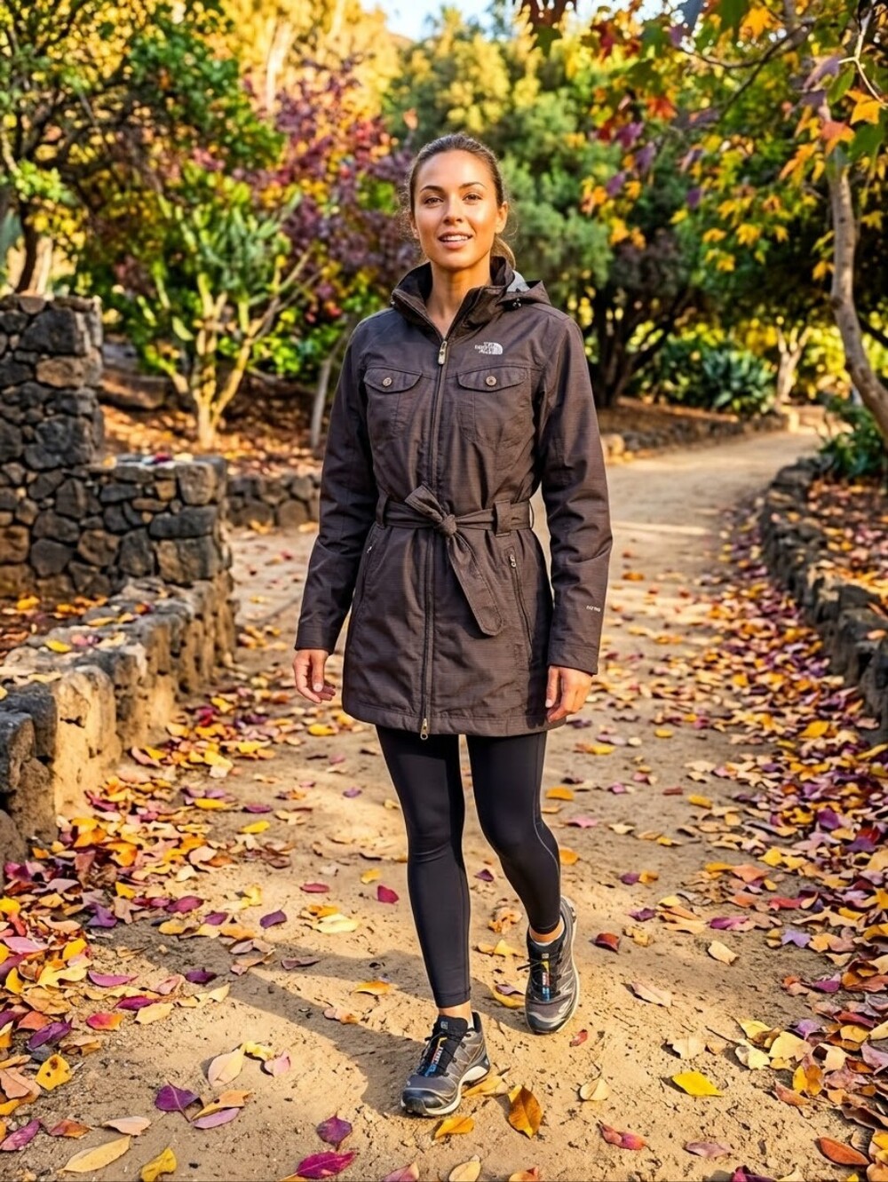 THE NORTH FACE Superbe manteau Imperméable brun Hivent
